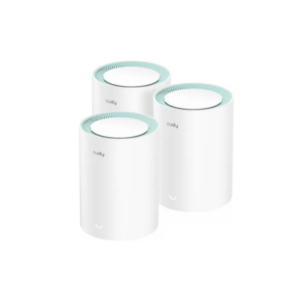 Cudy AC1200 Dual Band Gigabit Wi-Fi Mesh System – 3-pack unboxed, front view showcasing sleek design and powerful whole-home Wi-Fi coverage