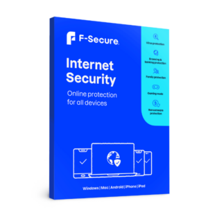 F-Secure Internet Security package – advanced antivirus and browsing protection for safe online activity